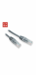 LYNX UTP patch kabel Cat5e, PVC, CCA, 2m, šedý