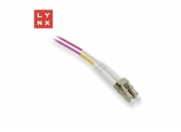 LYNX duplexní patch kabel MM, OM4, LC/LC, 50/125µm, 1m