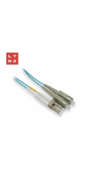 LYNX duplexní patch kabel MM, OM3, LC/SC, 50/125µm, 15m
