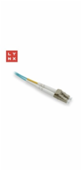 LYNX duplexní patch kabel MM, OM3, LC/LC, 50/125µm, 0,5m