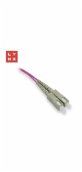 LYNX duplexní patch kabel MM, OM4, SC/SC, 50/125µm, 15m