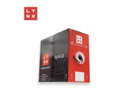 LYNX UTP kabel, Cat6, PE (Fca), celoměděný, venkovní, černý, box 305m