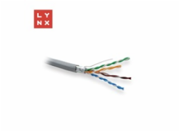 LYNX FTP kabel Cat5e, PVC, 0,5mm, celoměděný, vnitřní, šedý, box 305m
