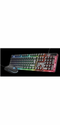 TRUST set klávesnice + myš GXT 838 Azor Gaming Combo CZ/SK