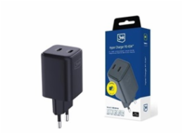 3mk síťová nabíječka - Hyper Charger PD 45W, černá