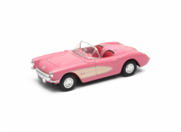Welly Chevrolet Corvette (1957) 1:34 kabriolet růžový