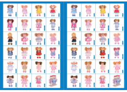 2Kids Toys Papírové pexeso panenky