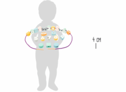 small Foot Navlékání korálků v pastelových barvách