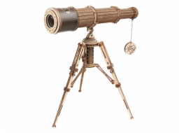 RoboTime 3D dřevěné mechanické puzzle Pirátský dalekohled - poškozený obal