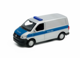 Welly&nbsp;Volkswagen&nbsp;Transporter&nbsp;T6&nbsp;VAN&nbsp;1:34&nbsp;policejní