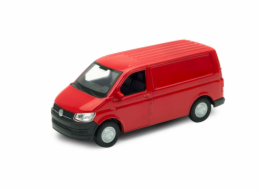 Welly Volkswagen Transporter T6 VAN 1:34 červená