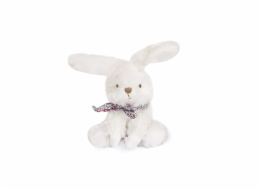 Doudou Plyšový králíček s šátkem 12 cm fialová s kytičkami