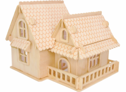 Woodcraft Dřevěné 3D puzzle Evropská vila A