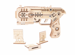 Woodcraft Dřevěné 3D puzzle Zbraň na gumičky Dragon Chaser