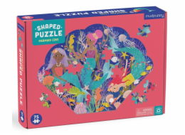 Mudpuppy Zátoka mořských víl - puzzle ve tvaru mušle 75 dílků 