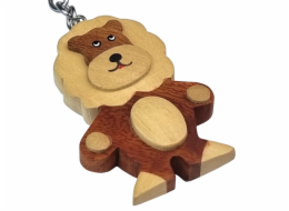 2Kids Toys Dřevěná klíčenka Lev stojící