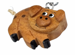 2Kids Toys Dřevěná klíčenka velká Prase