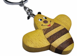 2Kids Toys Dřevěná klíčenka velká Včela