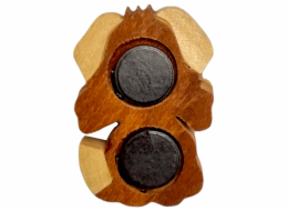 2Kids Toys Dřevěná magnetka velká Pes s kostí