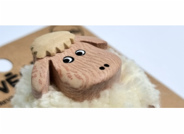 2Kids Toys Dřevěná magnetka velká pompon Ovce