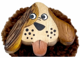 2Kids Toys Dřevěná magnetka velká pompon Pes
