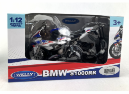 Welly Motocykl BMW S1000RR 1:12 bílý