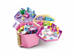 Sluban Bucket Bricks M38-B0830 Kbelík s kostkami růžový 