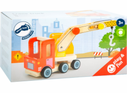 small foot Dřevěné auto s jeřábem