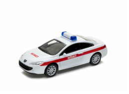 Welly Peugeot Coupe 407 NOTARZT 1:34 bílé