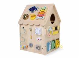 2Kids Toys Activity board Domeček přírodní
