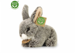 Rappa Plyšový králík tmavě šedý ležící 17 cm ECO-FRIENDLY