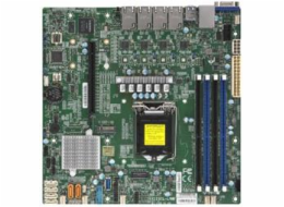 SUPERMICRO MB 1xLGA1151 (Xeon E3-21xx,i3), C242, 4xDDR4, 6xSATA3, M.2, 1xPCIe3.0 x16, VGA, 4x LAN, IPMI