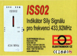 ELEKTROBOCK&nbsp;Indikátor&nbsp;síly&nbsp;signálu&nbsp;pro&nbsp;frekvenci&nbsp;433,92MHz&nbsp;&nbsp;&nbsp;ISS02