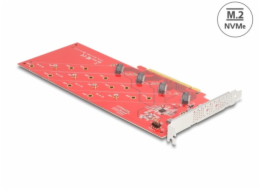 Delock Karta PCI Express x16 na 4 x interní M.2 Key M 110 mm NVMe - rozvětvení