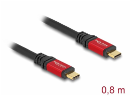 Delock&nbsp;USB&nbsp;20&nbsp;Gbps&nbsp;kabel&nbsp;USB&nbsp;Type-C™&nbsp;samec&nbsp;na&nbsp;samec&nbsp;PD&nbsp;3.0&nbsp;100&nbsp;W&nbsp;E-Marker&nbsp;0,8&nbsp;m&nbsp;červený&nbsp;kovový