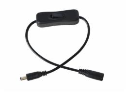 Kabel pro LED pásek s vypínačem a konektory 5,5 x 2,1mm, 2x 15cm