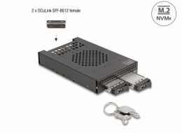 Delock 3.5” Mobilní rack pro 2 x SSD M.2 NVMe s konektorem OcuLink SFF-8612