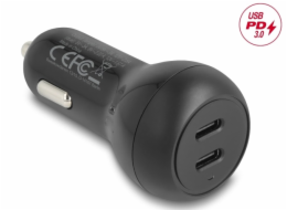 Delock&nbsp;Nabíječka&nbsp;do&nbsp;auta,&nbsp;2&nbsp;x&nbsp;USB&nbsp;Type-C™&nbsp;PD&nbsp;3.0,&nbsp;o&nbsp;výkonu&nbsp;40&nbsp;W