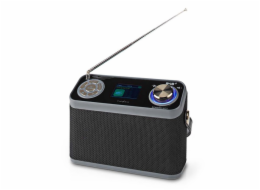 Nedis RDDB5110BK - DAB+ Rádio- Stolní Provedení/ DAB+ / FM | 2.4 " | Digitální | 24 W | Bluetooth®  Budík | Černá