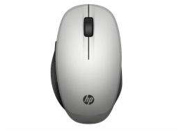 HP 300 Dual Mode Bezdrátová myš  - stříbrná Bezdrátová myš HP 300 Dual Mode umožňuje připojení přes Bluetooth i USB přijímač. Snadno tak přepnete mezi dvěma zařízeními bez nutnosti další myši. PN: 6C