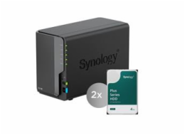 Synology DiskStation DS225+, 2-bay NAS, včetně 2ks HDD 4TB (HAT3300-4T), CPU J4125, RAM 2GB, LAN 1x 2.5Gb + 1x 1Gb