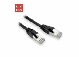 LYNX FTP patch kabel Cat5e PVC, CCA, 2m, černý