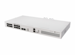 MIKROTIK RouterBOARD Cloud Router Switch CRS418-8P-8G-2S+RM + L5 (2GHz; 1GB RAM; 16x GLAN; 2x SFP+, Dual PSU) rack