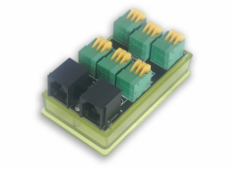 TINYCONTROL Splitter tB2, rozšíření 1-Wire - 1× RJ12 a 6× terminál