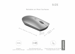 Lenovo Yoga Bluetooth Silent Mouse (Tidal Teal) = BT silent Yoga myš, modrozelená