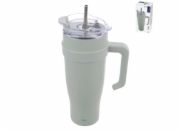 Hrnek TERMO 1,2 l nerez + brčko  zelený