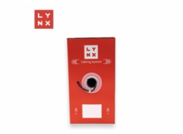 LYNX UTP kabel Cat5e, PE (Fca), celoměděný, venkovní, černý, box 305m