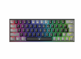 White Shark WAKIZASHI 2, černo-šedá (CZ/SK + červené switche)