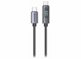 Swissten LCD kabel USB-C / USB-C 1m