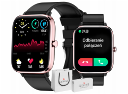 Giewont Chytré hodinky Dynamic SmartCall GW230-3 - růžovo-zlatý/černý efekt